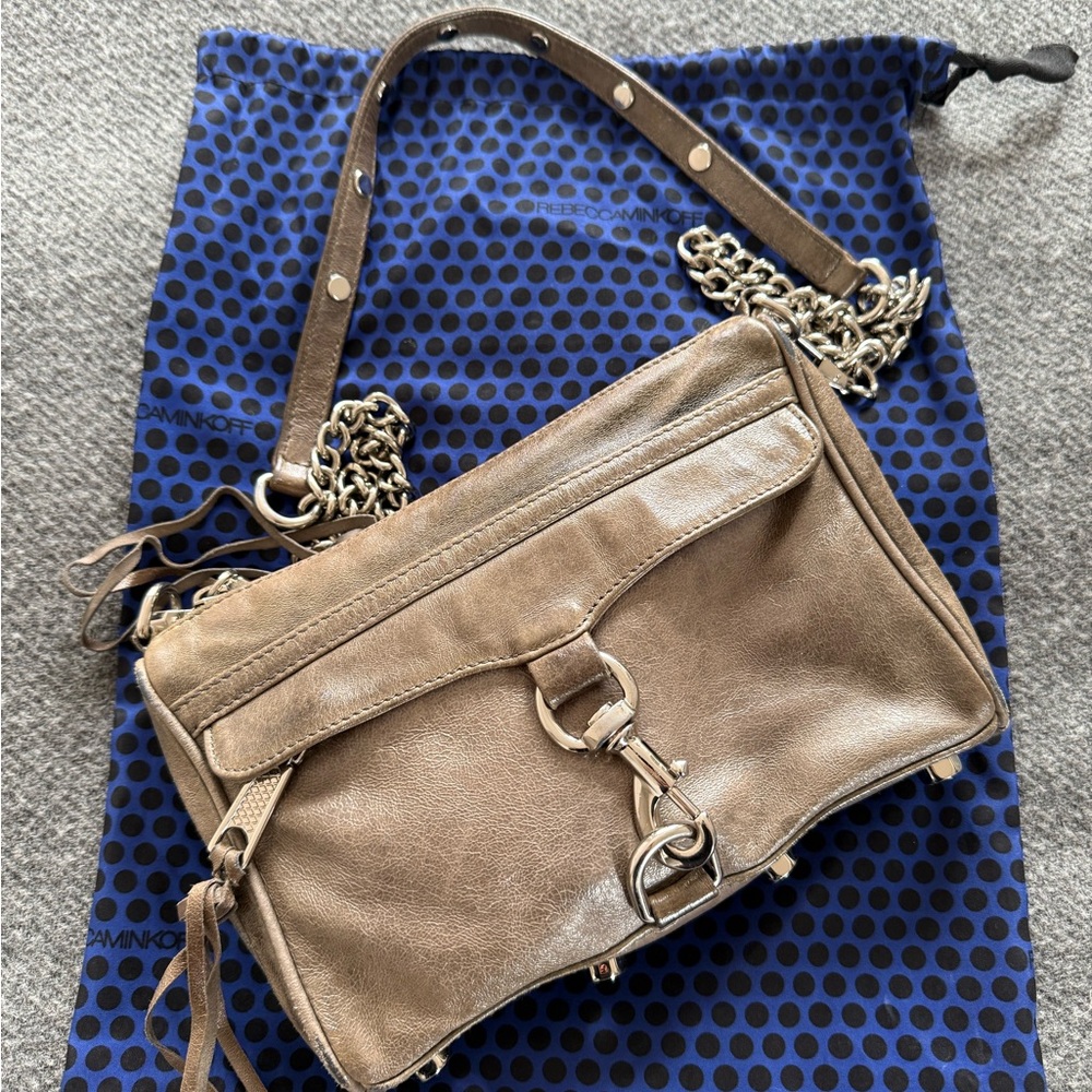 Rebecca Minkoff Gray Leather Crossbody Bag